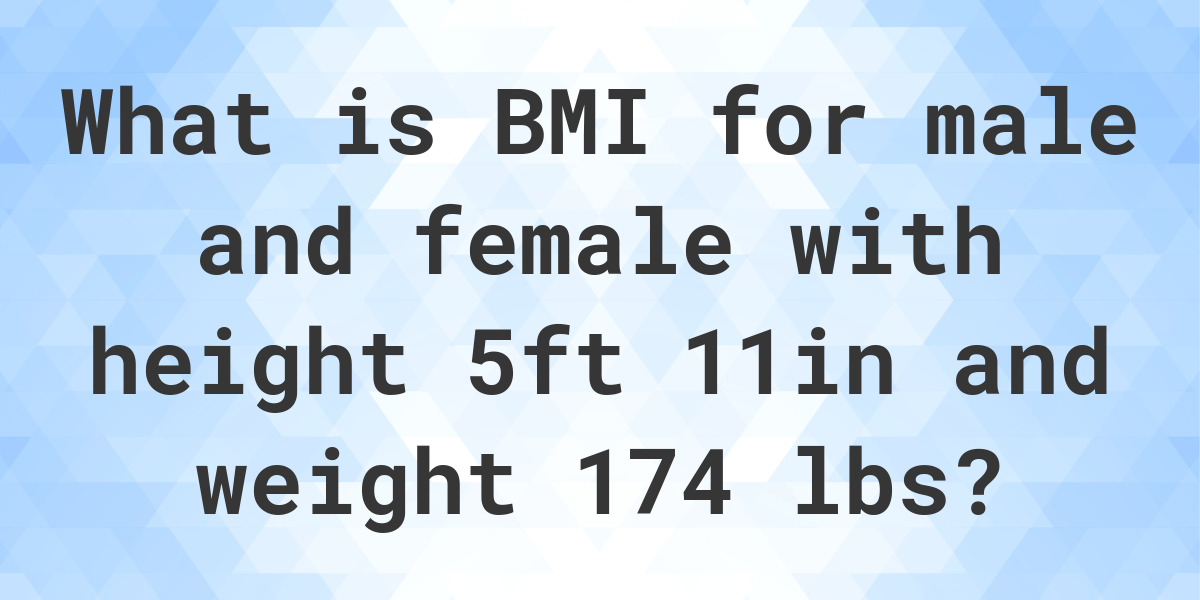 What Is And Lbs Bmi Calculatio