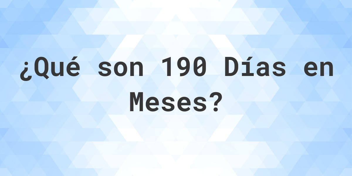 Cu Ntos Meses Hay En D As Calculatio