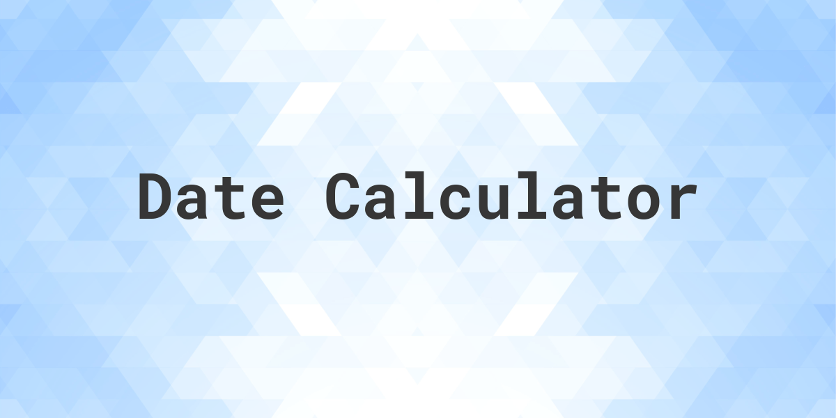 add and subtract date calculator