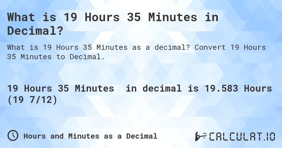 what-is-1-hour-5-minutes-in-decimal-calculatio