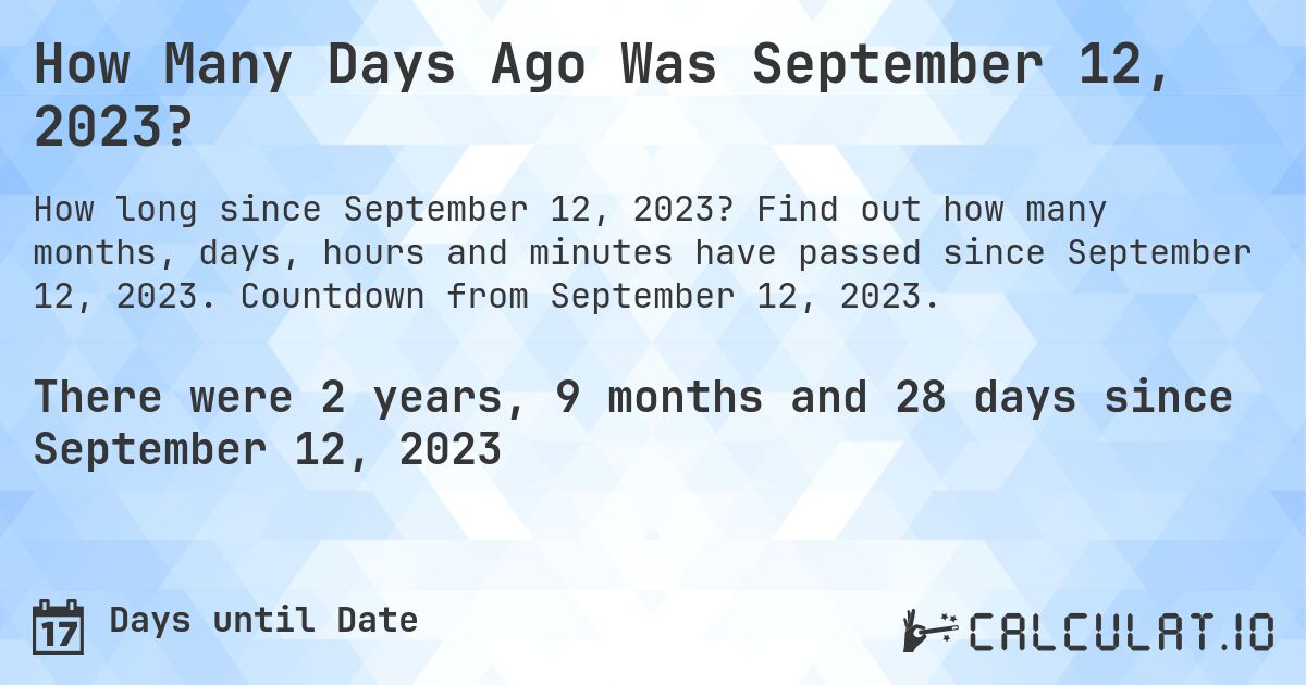 How Long Until September 2023 Get Calendar 2023 Update