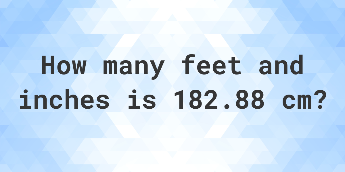 what-is-182-88-cm-in-feet-and-inches-calculatio