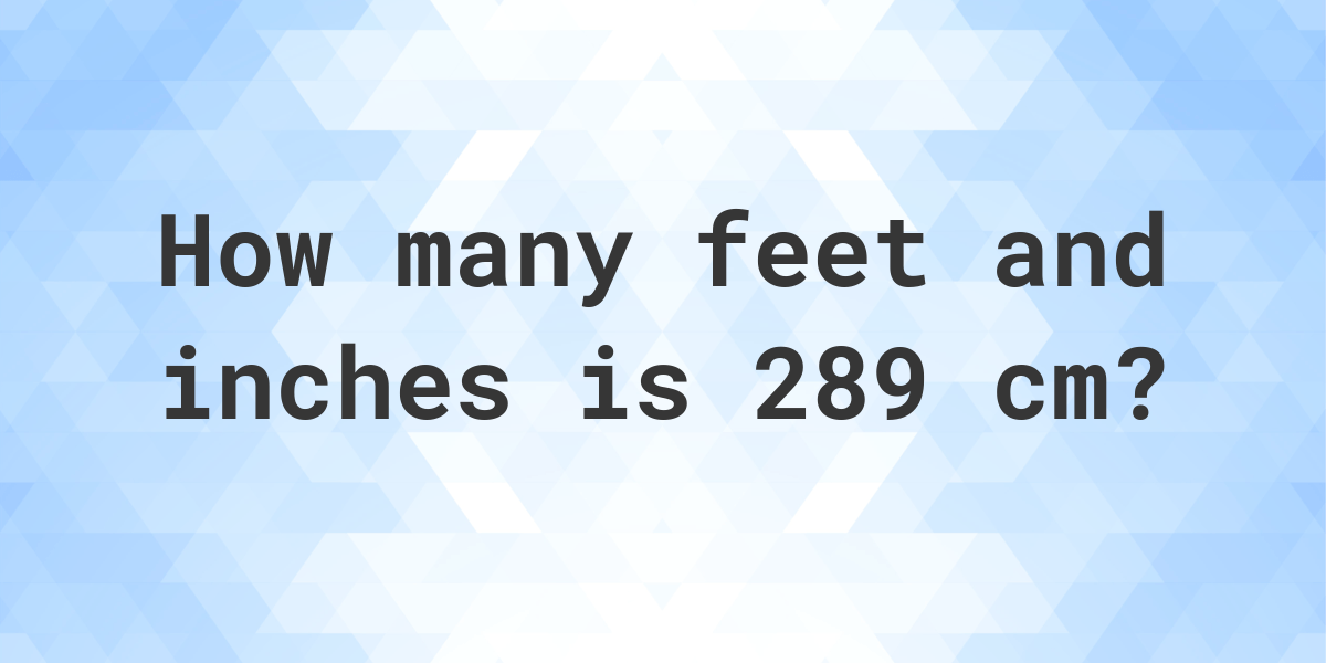 what-is-289-cm-in-feet-and-inches-calculatio