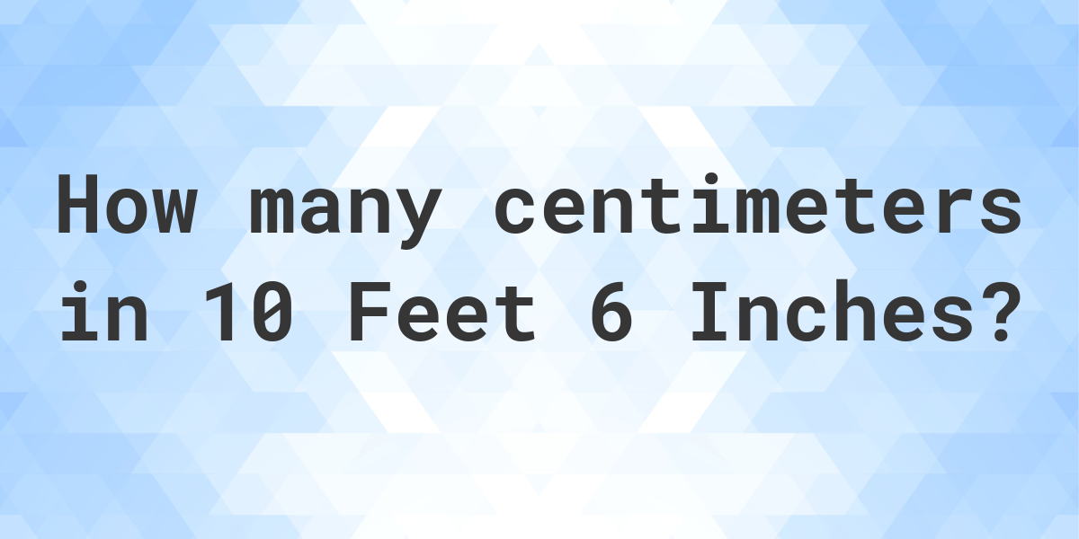 6 ft 10 in is how many centimeters