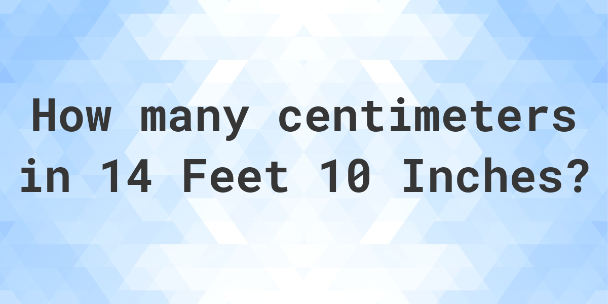 10 feet cheap in centimetres