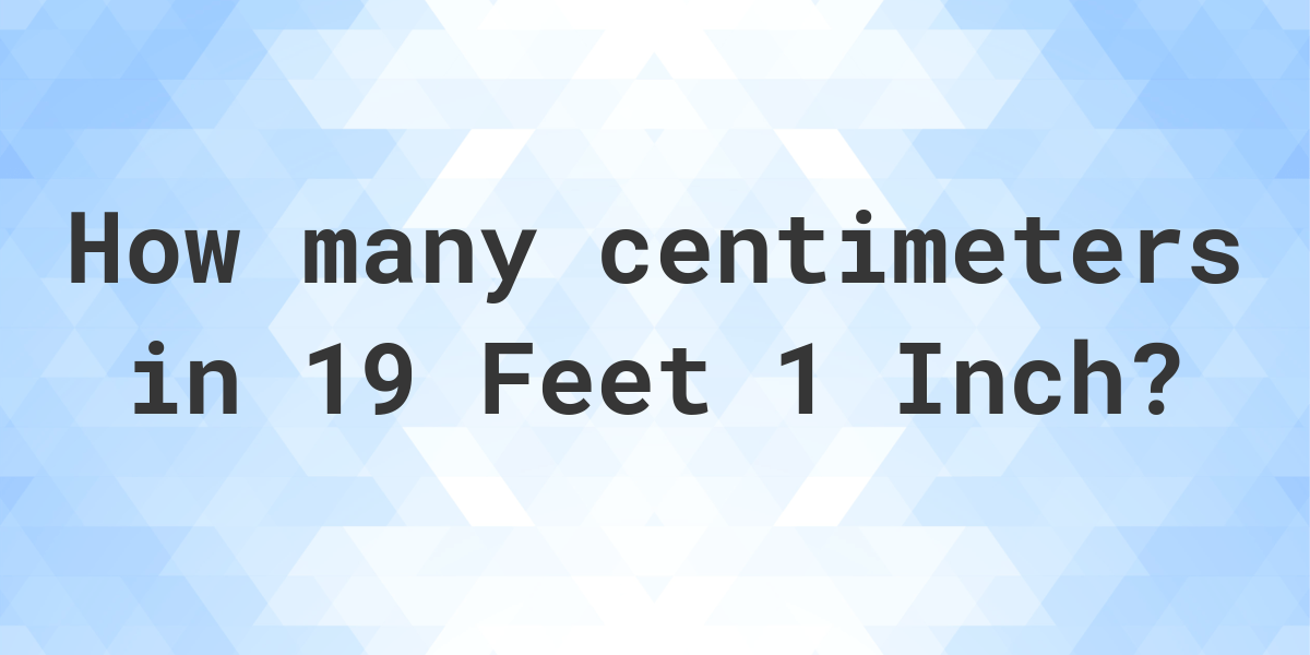 19 cm outlet in feet