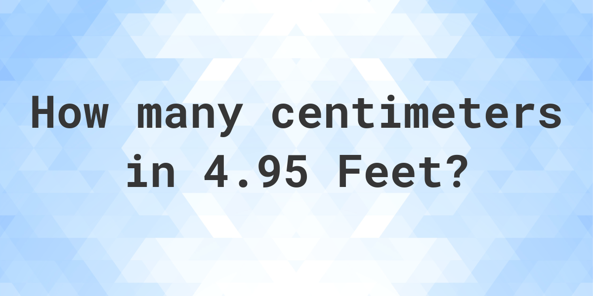 1.95 cm clearance in feet