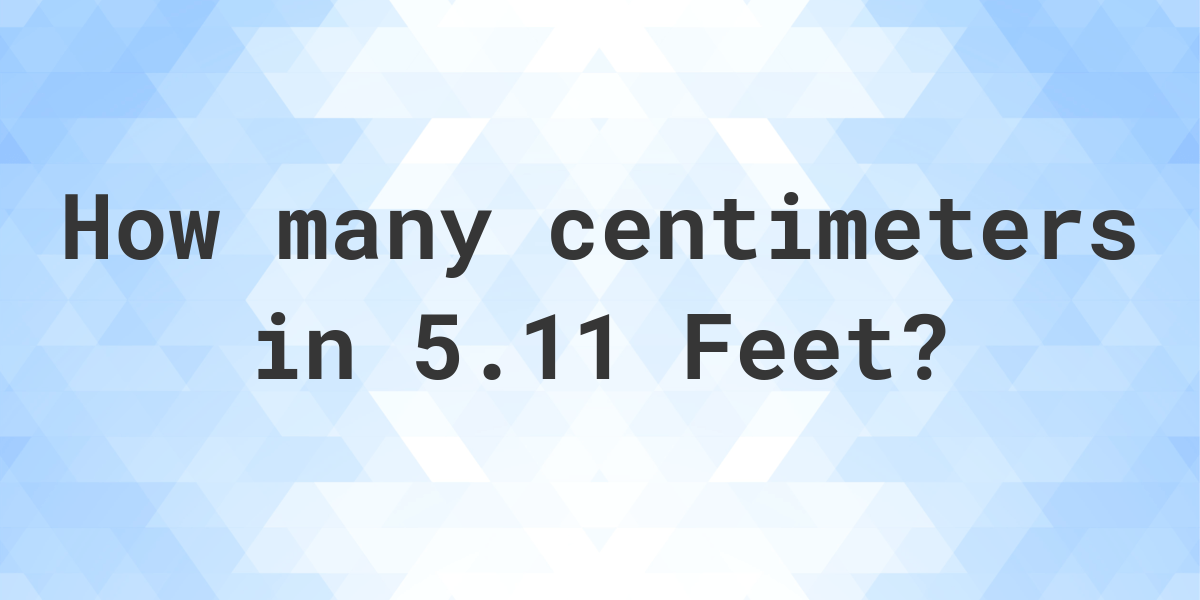 5.11 inches 2025 feet in cm