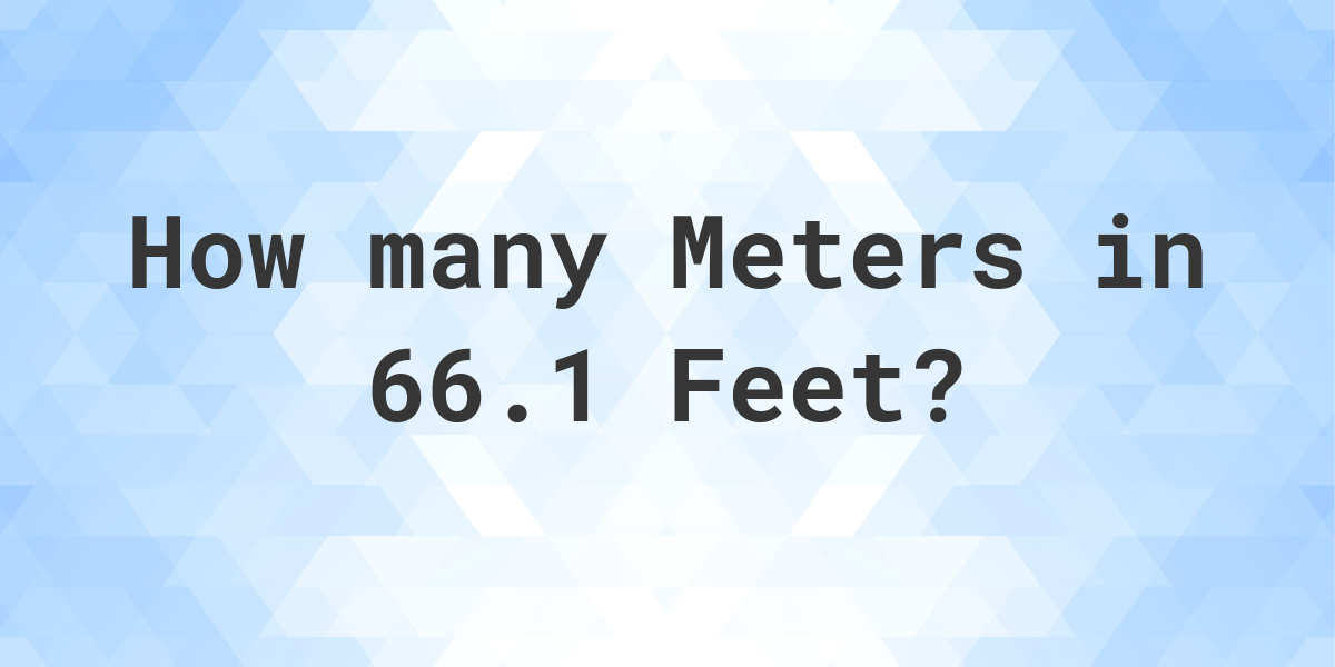 1 metre outlet 66 in feet