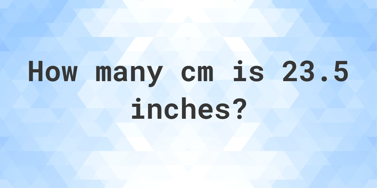 26 inches is how many cm