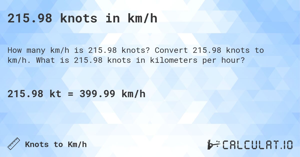 215.98 knots in km/h. Convert 215.98 knots to km/h. What is 215.98 knots in kilometers per hour?
