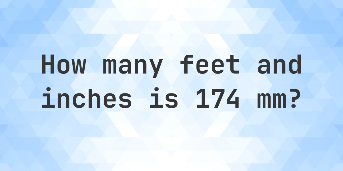 174 Mm To Inches