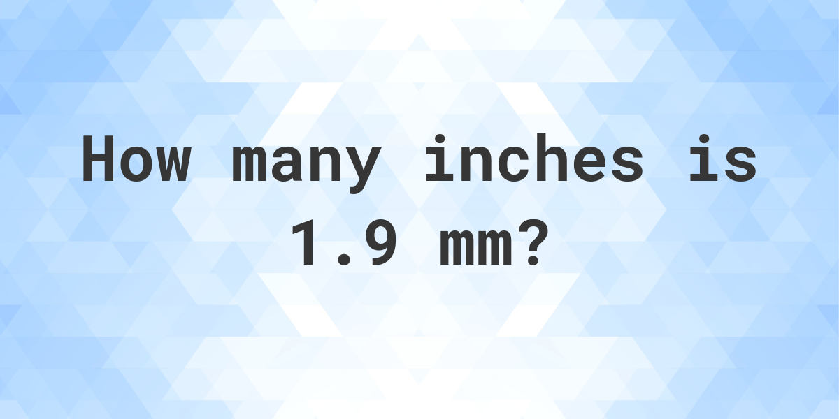 1.9 inches in mm sale