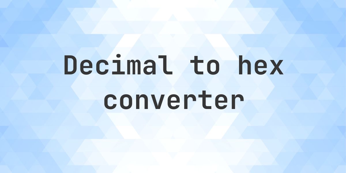 500000 to hex - Calculatio