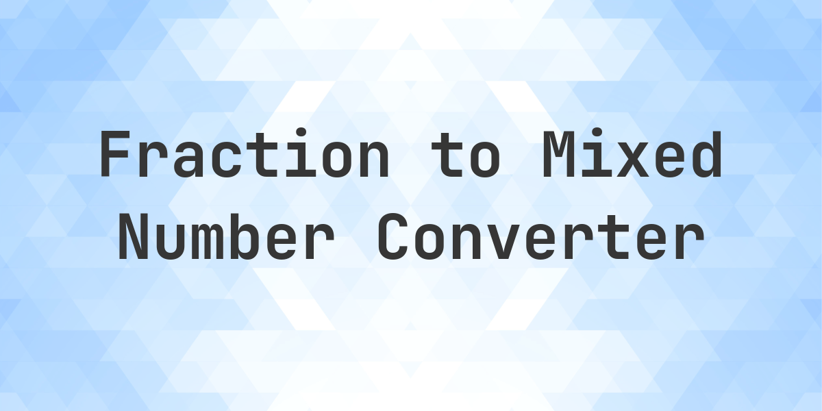 What is 59/9 as a Mixed Number? - Calculatio