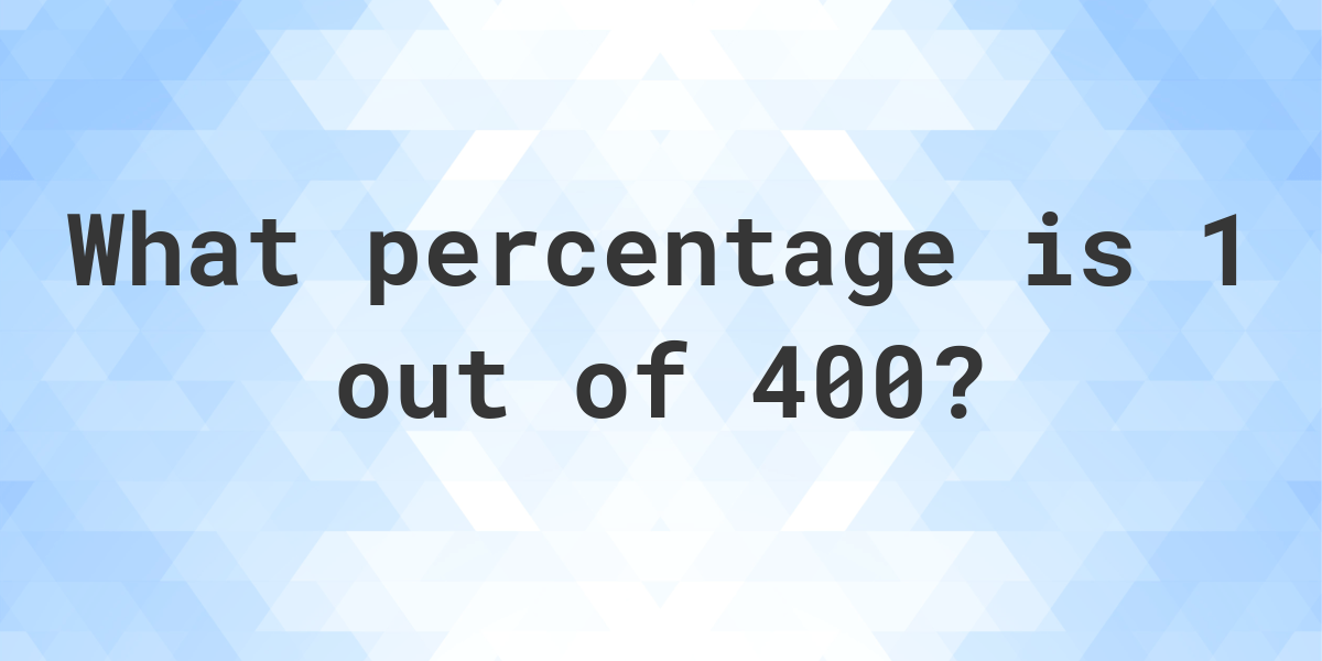 3 Percent Of 400 000