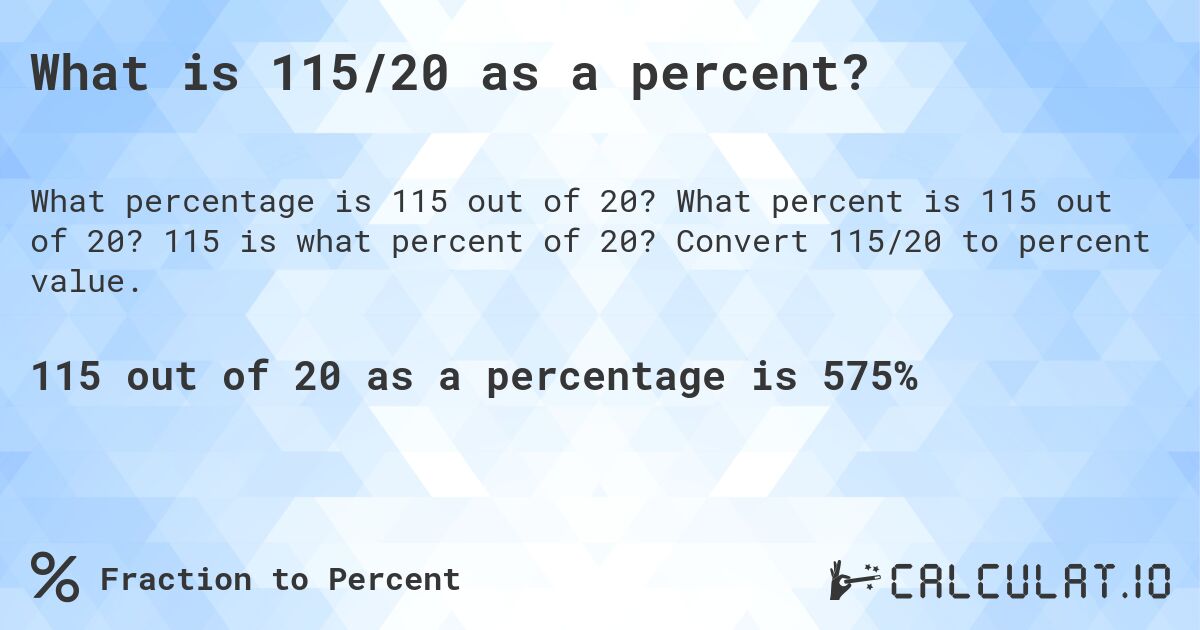 what-is-115-20-as-a-percent-calculatio