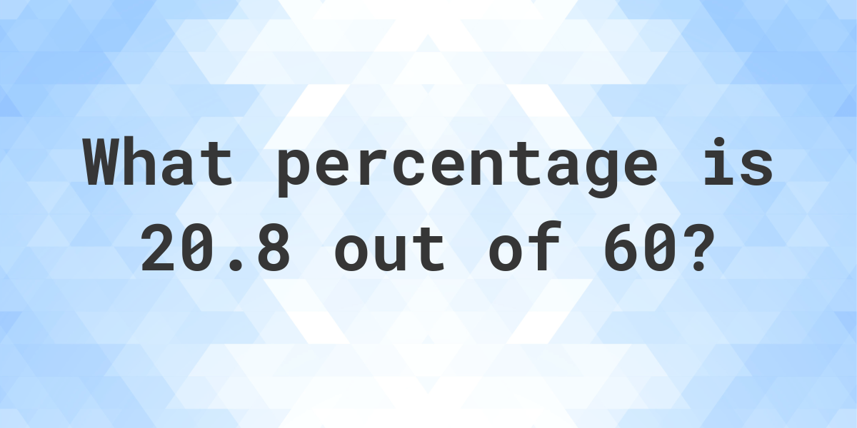 what-is-20-8-60-as-a-percent-calculatio