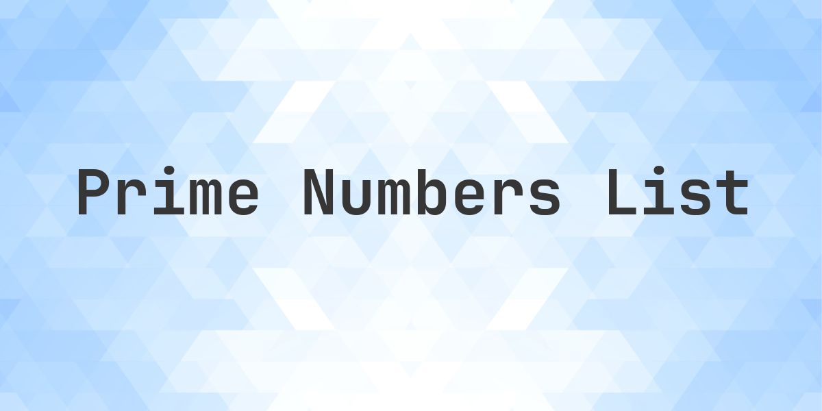 Prime numbers between 450 and 480 - Calculatio