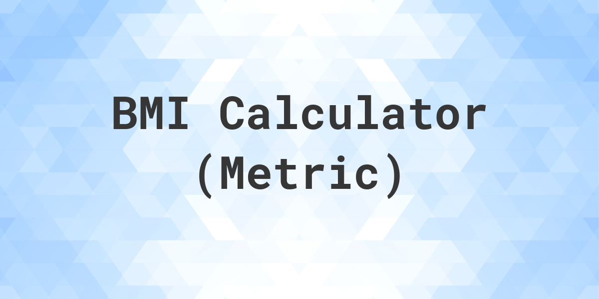 Bmi calculator online metric