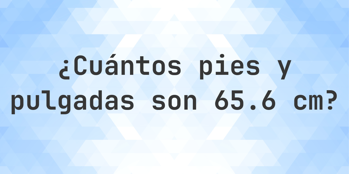 Cuanto Es 1 65 Cm En Pies