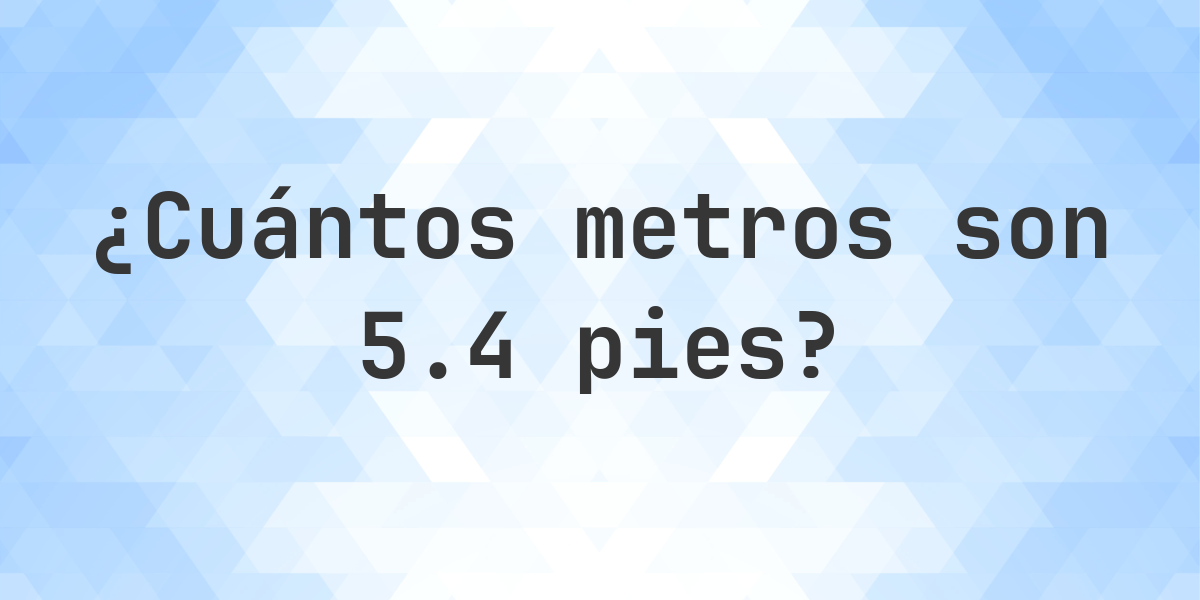 Amazing Cuanto Es 5 0 Pies En Metros Photos
