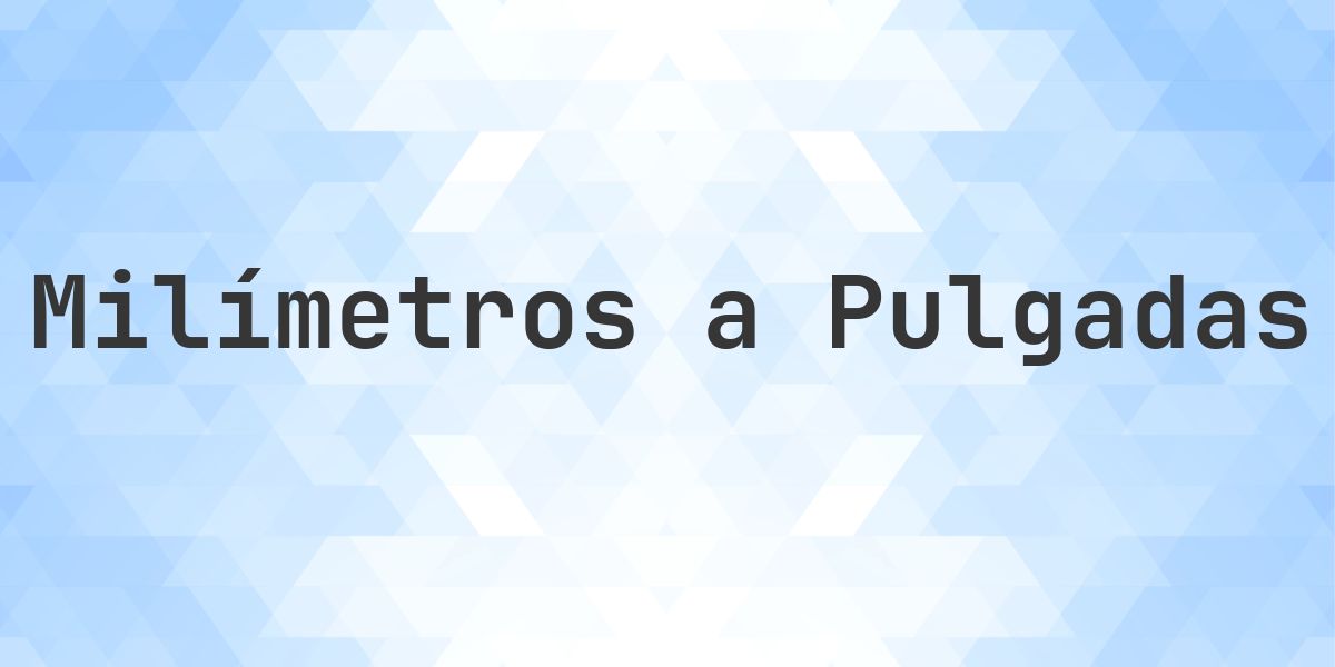446 mm a pulgadas - 446 mm = 17.5591 pulgadas - Calculatio