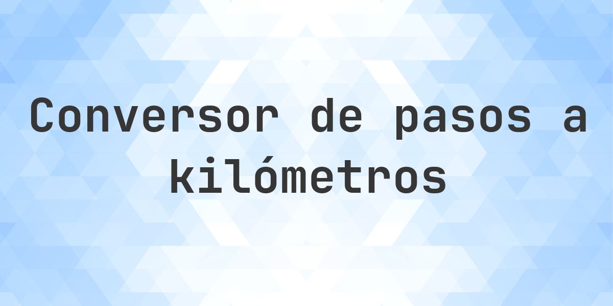 ¿Cuántos km son 88500 pasos? - Calculatio