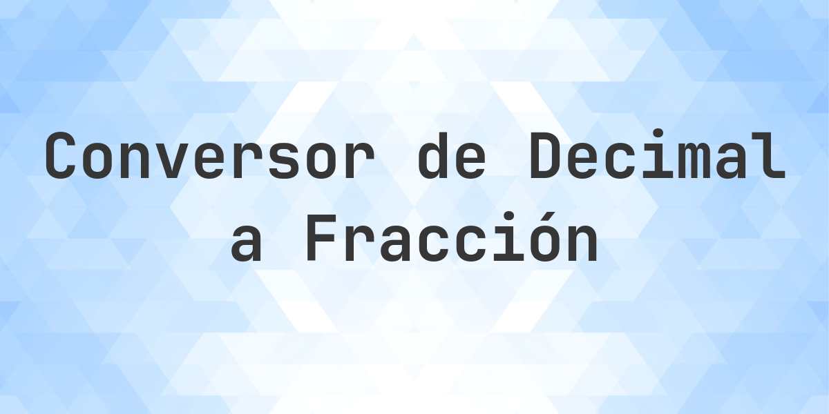 52,348 como fracción en su forma más simple. ¿Cuánto es 52,348 como fracción? 52,348 = 52 87/250. Conversión paso a paso de decimal a fracción con simplificación por MCD.