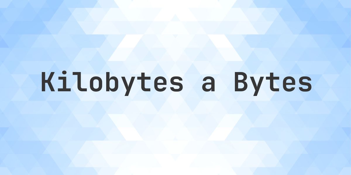 15000 KB en Bytes - Calculatio