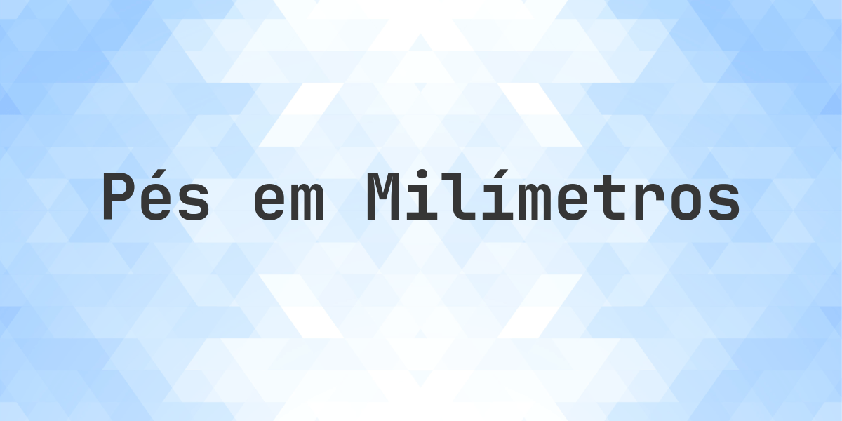 40 pés 6 polegadas em milímetros. Converter 40 pés 6 polegadas para milímetros. 40ft 6in = 12344.4 mm. Conversor online gratuito de pés para mm.