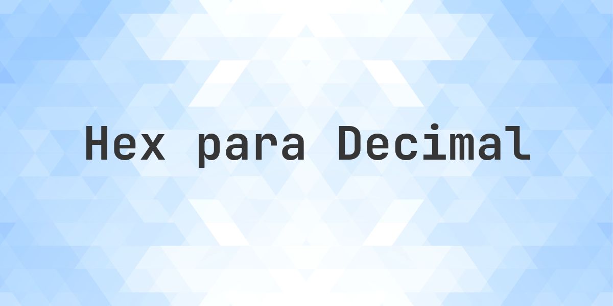 80C em decimais - Calculatio