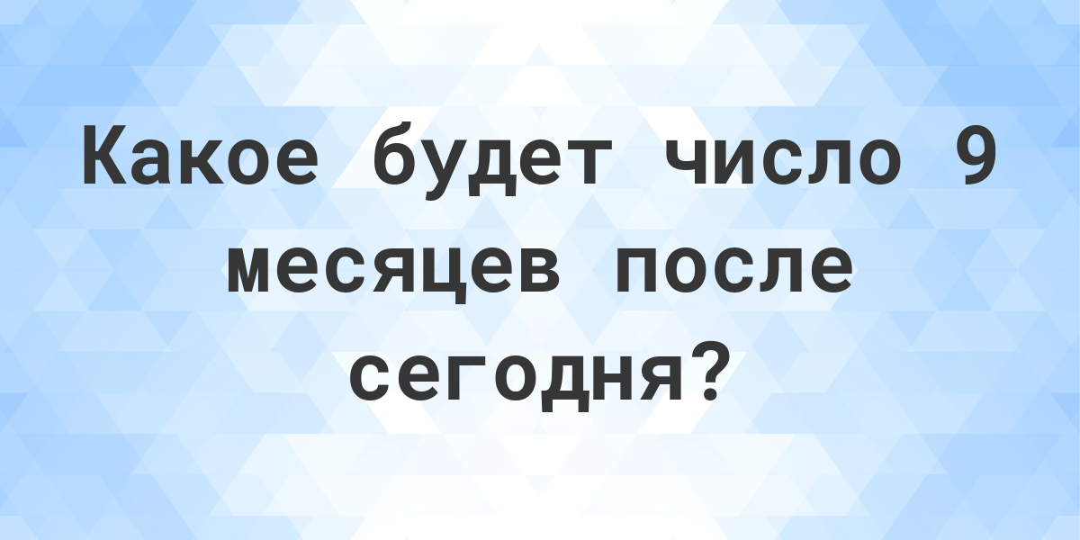 Что будет через 7 месяцев