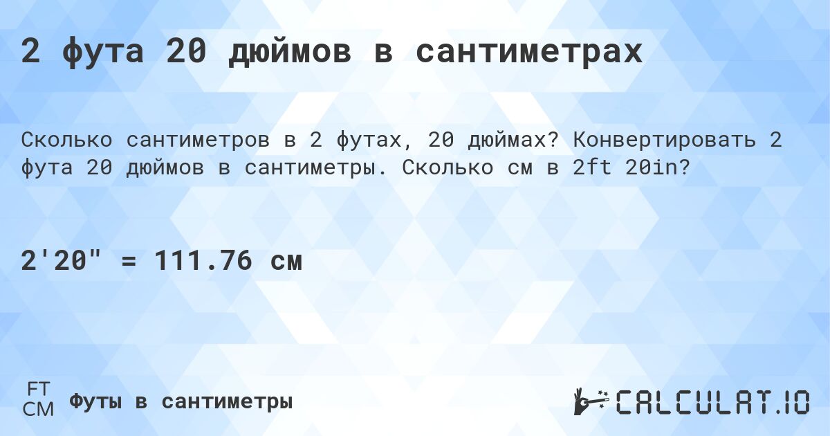 2 фута 20 дюймов в сантиметрах. Конвертировать 2 фута 20 дюймов в сантиметры. Сколько см в 2ft 20in?