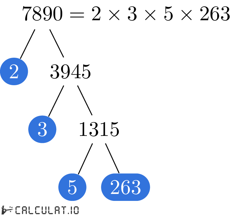 Разложение числа 7890 на простые множители факторизация 7890